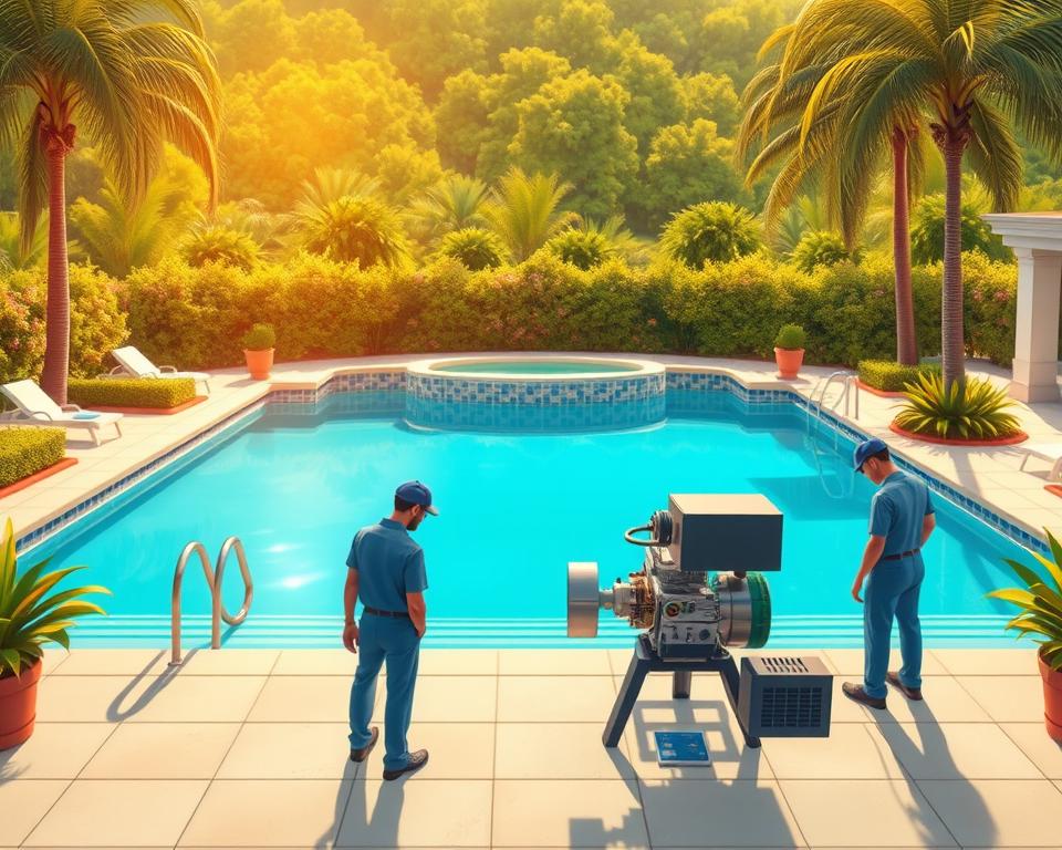 pool cleaning Spring